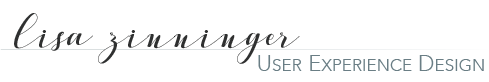 Lisa Zinninger UX and UI design